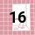 16 Pink Grid Desk Light