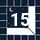 15 Navy Grid Moon