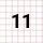 11 0.28 in. Grid