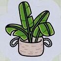 Houseplant Deco Sticker, Removable