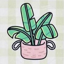 Houseplant Deco Sticker, Transparent