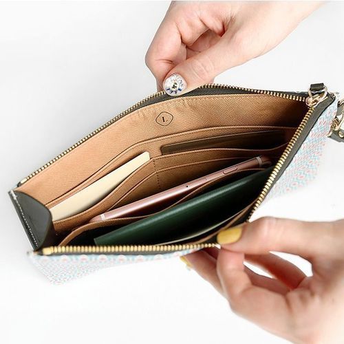 Leather Slim Clutch - Image 8
