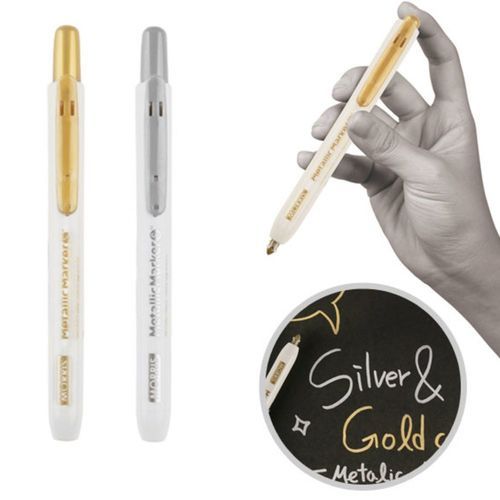 Small Metallic Retractable Marker