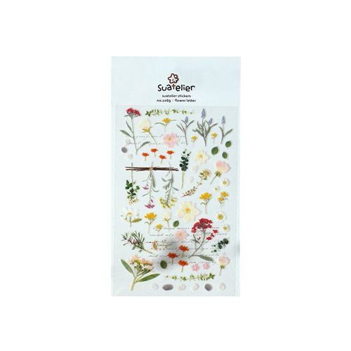 Flower Letter Deco Sticker