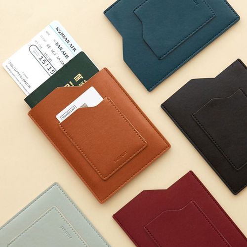 Slim Leather Passport Holder