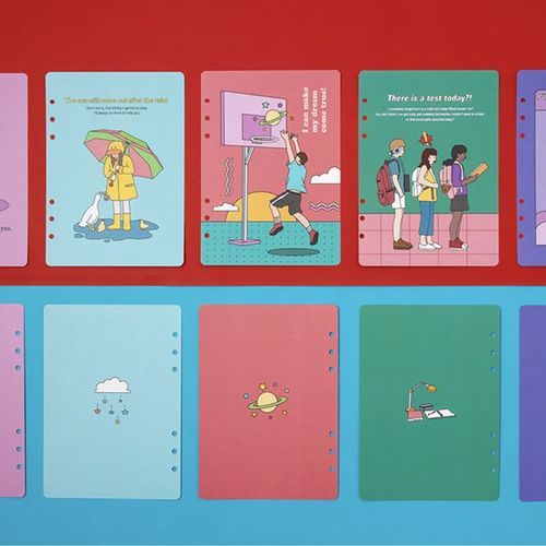 Color Point 6 Ring A5 Cover Paper Refill - Image 3