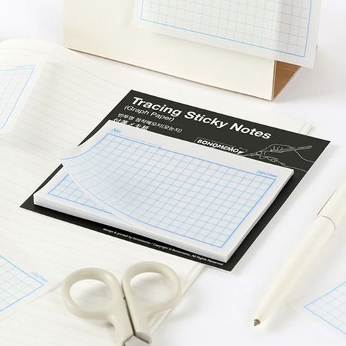 Graph Paper Tracing Sticky Note