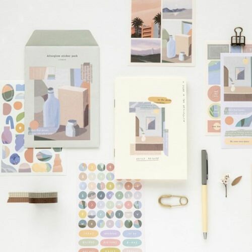 8pcs Afterglow Deco Sticker Set