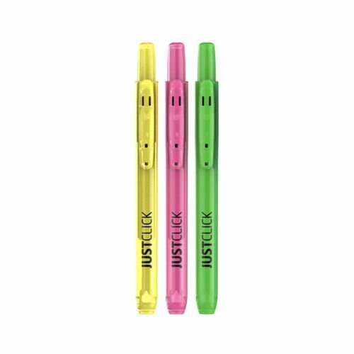 Small Just Click Retractable Highlighter Set - Image 3