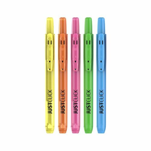 Small Just Click Retractable Highlighter Set - Image 4