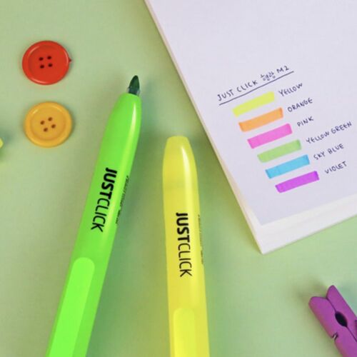Medium Just Click Retractable Highlighter - Image 2
