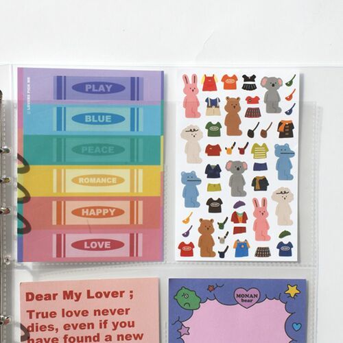 6 Ring A5 Wide Double-sided Pocket Refill - Image 13