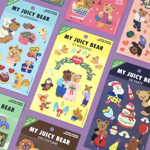 My Bear Daily Life Removable Sticker