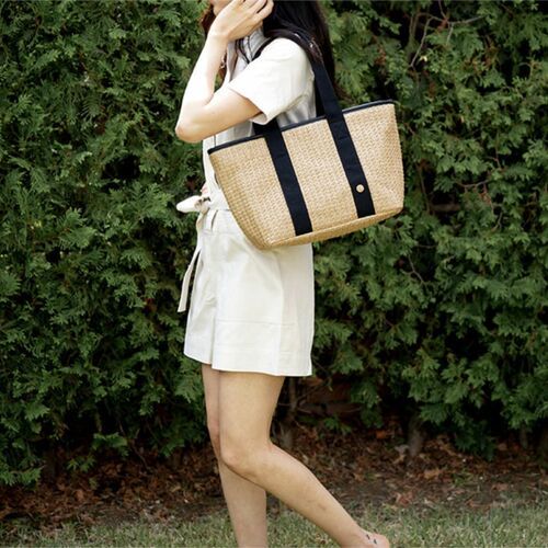 Large Rattan Cooler Bag