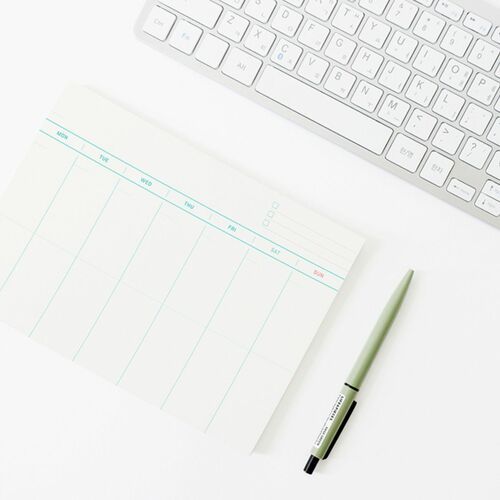 A5 Weekly Schedule Notepad