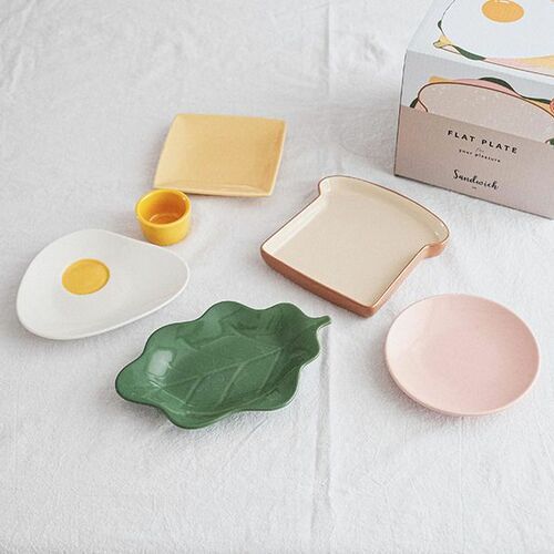 6pcs Sandwich Plate Set