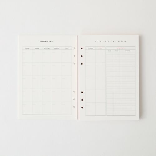 MYO 6 Ring A5 Planner Refill - Image 8
