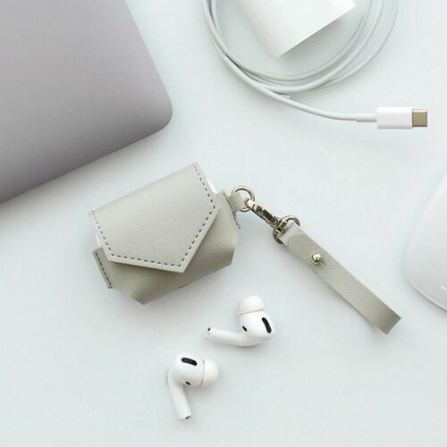 Leather AirPods Pro Pouch + Strap Set