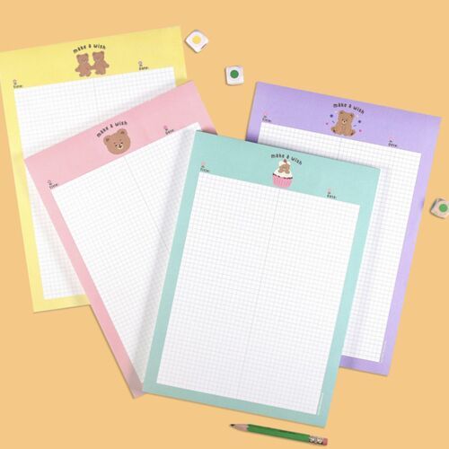 Camel Bear B5 Grid Notepad