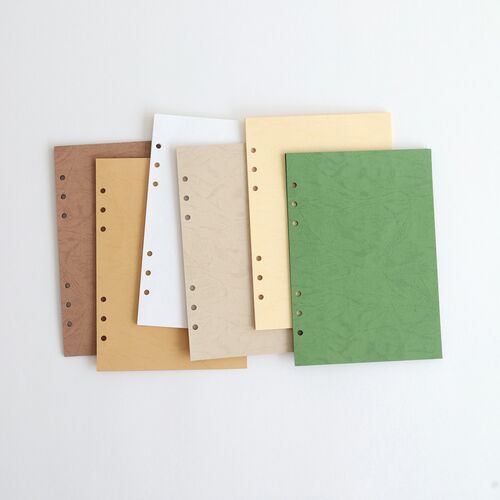 Leatherlike 6 Ring A5 Plain Note Refill
