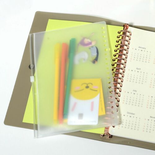 20 Ring A5 PVC Zipper Pocket