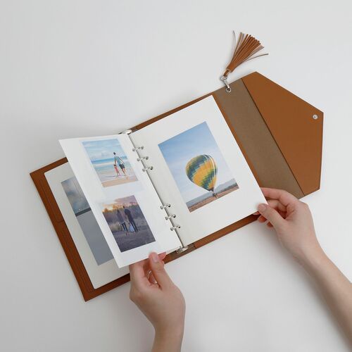 Self-adhesive 6 Ring A5 Photo Album Refill