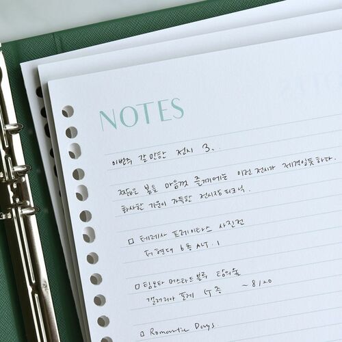 Fresh Color 6 Ring & 20 Ring A5 Note Refill - Image 29