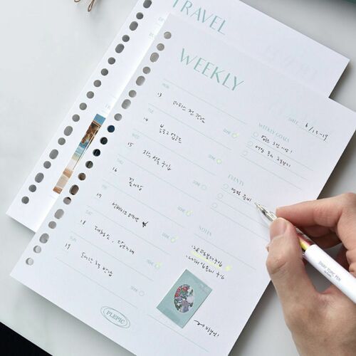 Fresh Color 6 Ring & 20 Ring A5 Note Refill - Image 30