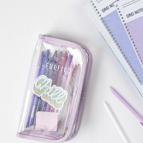 Glitter Fulfill Zipper Pen Pouch - Image 7