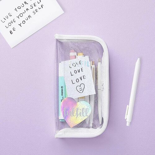 Glitter Fulfill Zipper Pen Pouch - Image 8