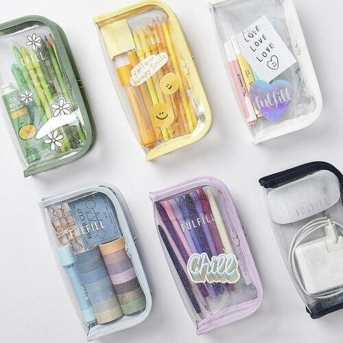 Glitter Fulfill Zipper Pen Pouch