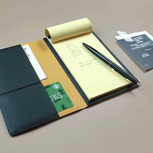 Two Tone Slim Notepad Organizer