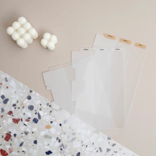 Vertical Translucent 6 Ring A5 Index Tabs - Image 4