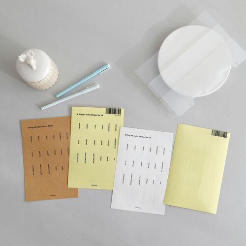 Vertical Translucent 6 Ring A5 Index Tabs - Image 12