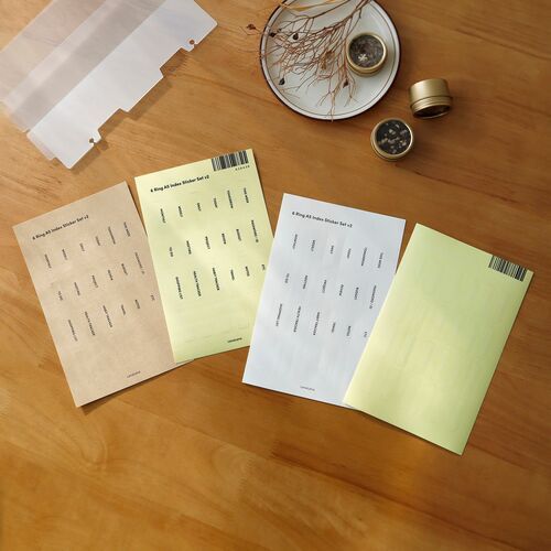 Vertical Translucent 6 Ring A5 Index Tabs - Image 13