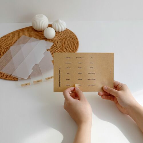 Vertical Translucent 6 Ring A5 Index Tabs - Image 14