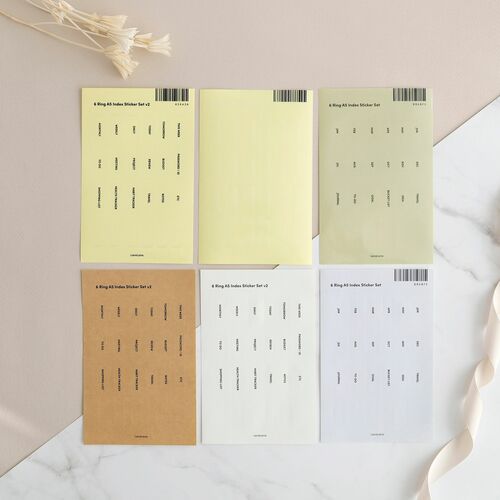 6 Ring A5 Index Sticker Set v2