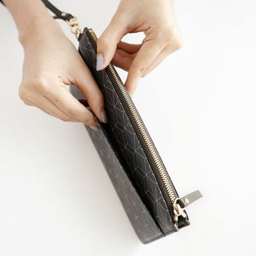 Leather Slim Clutch - Image 11