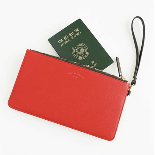 Leather Slim Clutch - Image 7