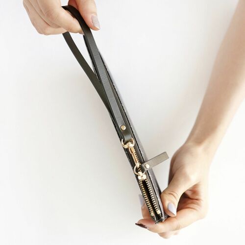 Leather Slim Clutch - Image 13