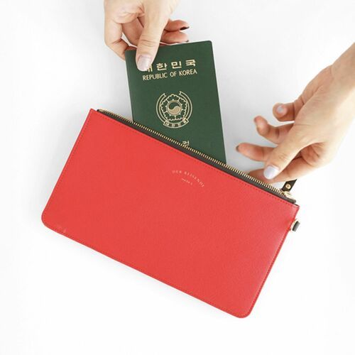 Leather Slim Clutch - Image 19