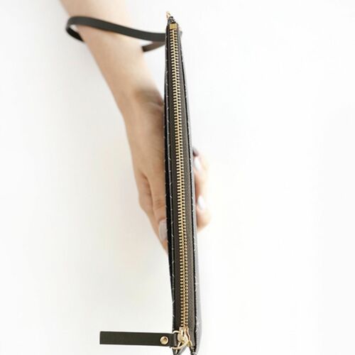 Leather Slim Clutch - Image 21