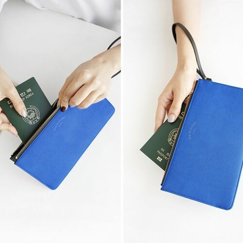 Leather Slim Clutch - Image 9