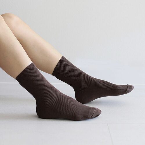 Colorful Ribbed Crew Women Socks - Image 6