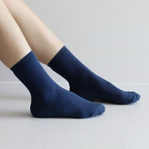 Colorful Ribbed Crew Women Socks - Image 13