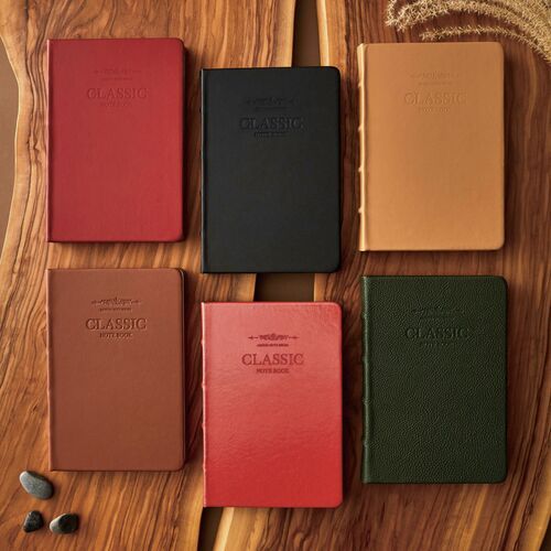 Classic Genuine Leather Lined Notebook - Image 1