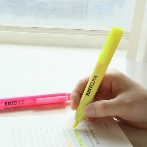 Medium Just Click Retractable Highlighter