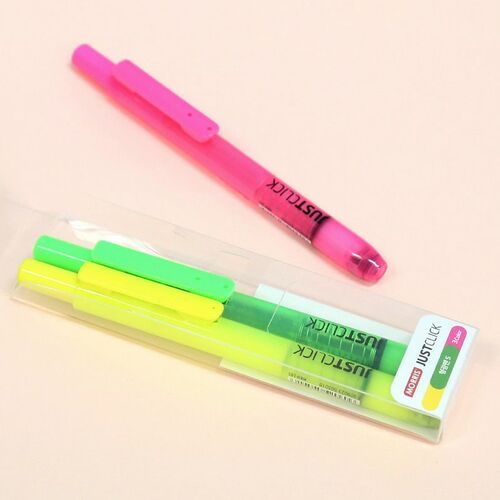 Small Just Click Retractable Highlighter Set - Image 10