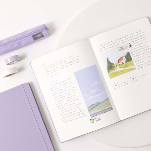 Record B5 Hardcover Lined Notebook