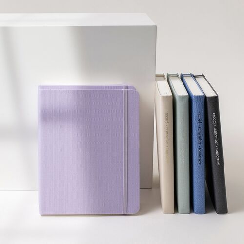 Wide Record Hardcover Lined Notebook v2